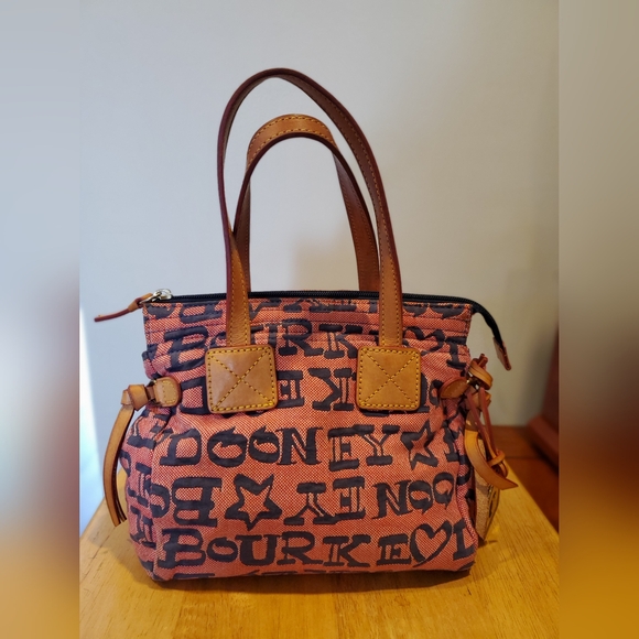 Dooney & Bourke Blue and Pink Satchel - Picture 3 of 12